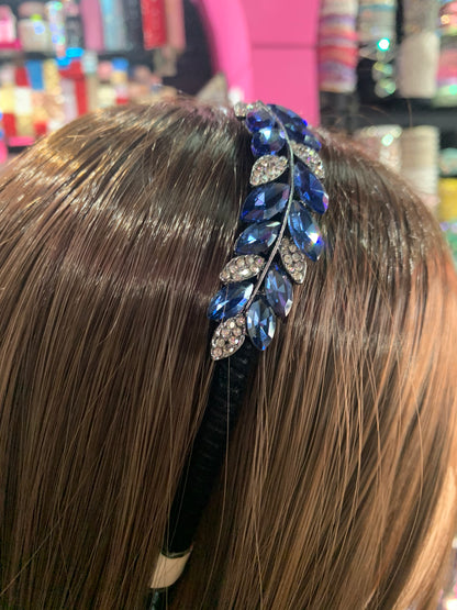 Diadema de plástico decorada - bling bling