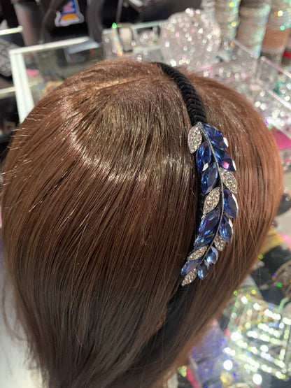 Diadema de plástico decorada - bling bling