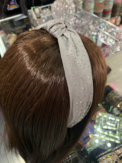 Diadema de tela decorada - bling bling