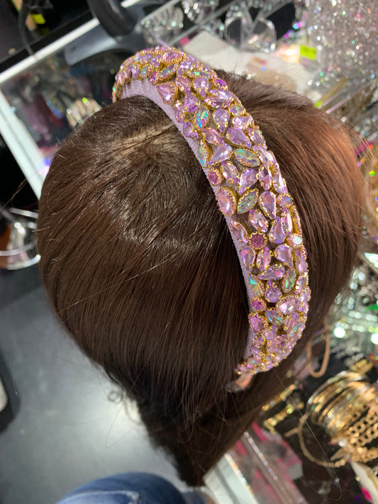 Diadema alta decorada - bling bling