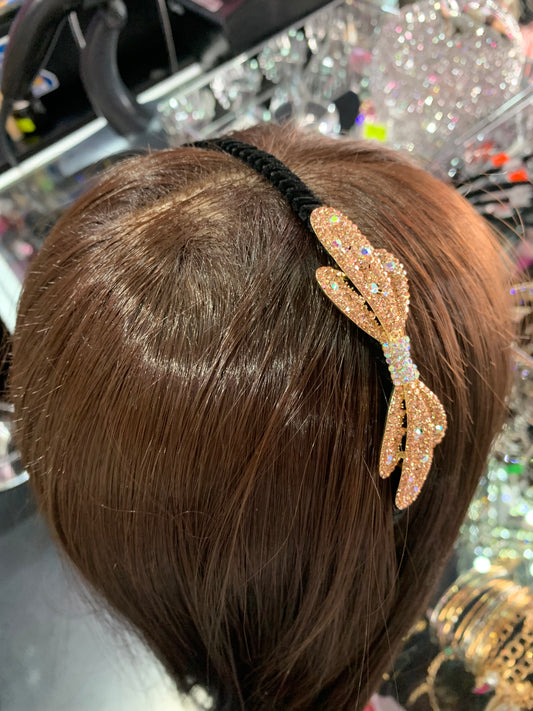 Diadema de moño - bling bling