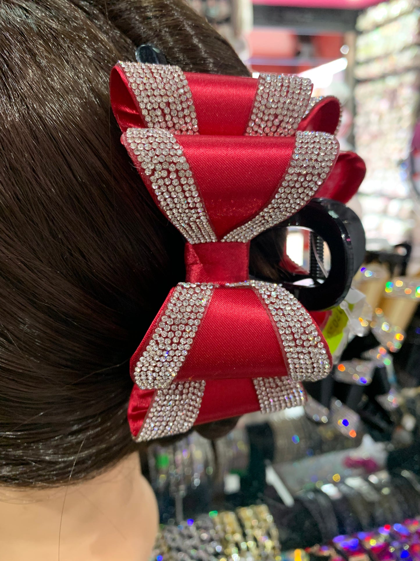Pinza con moño - bling bling