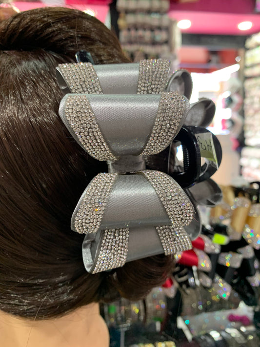 Pinza con moño - bling bling