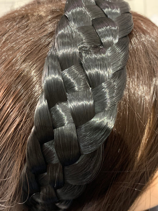 Diadema con cabello trenzado - bling bling