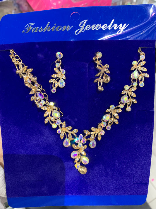 Collar set elegante - bling bling