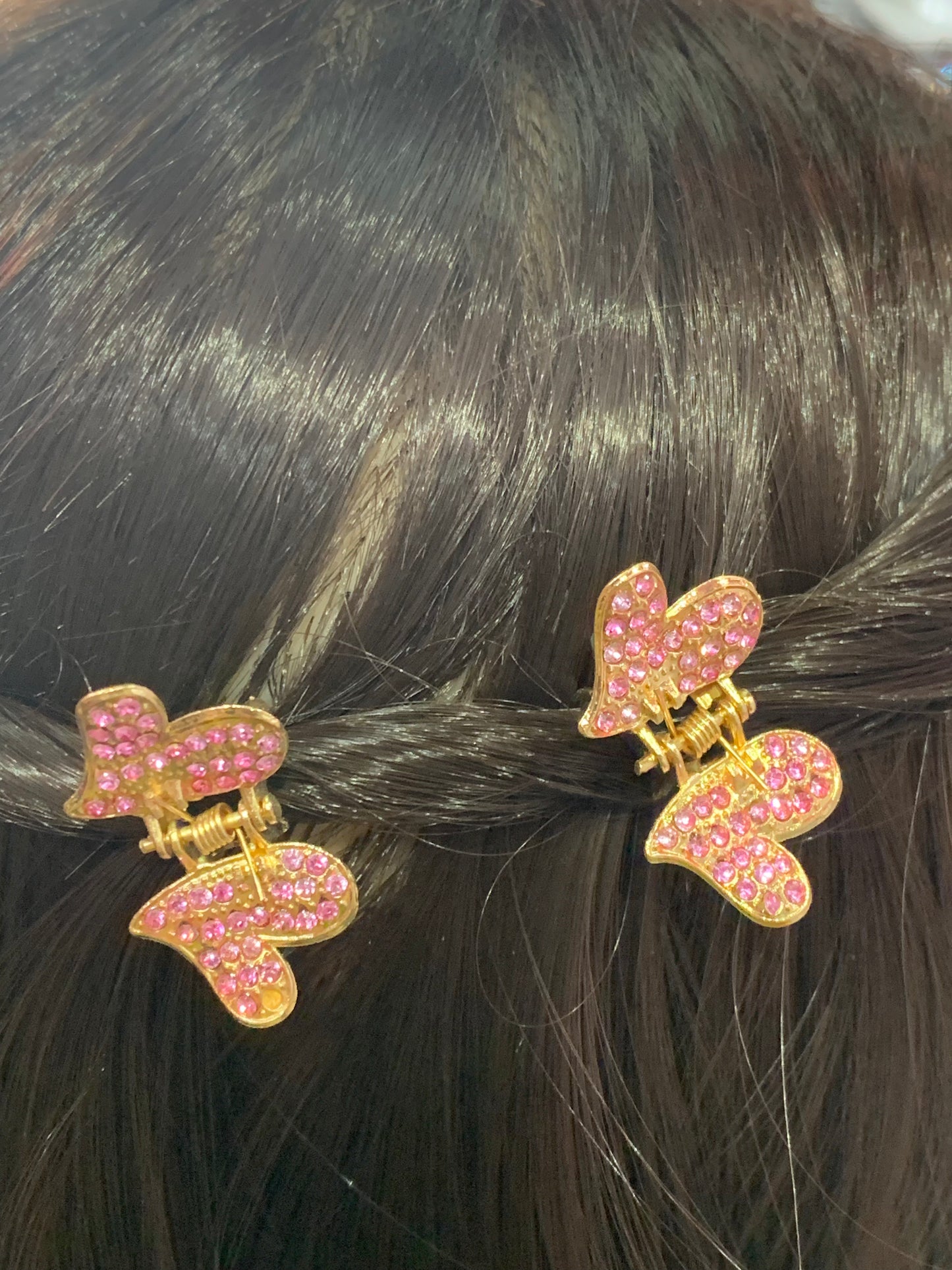 Dúo de Pinza en forma de corazón - Bling Bling