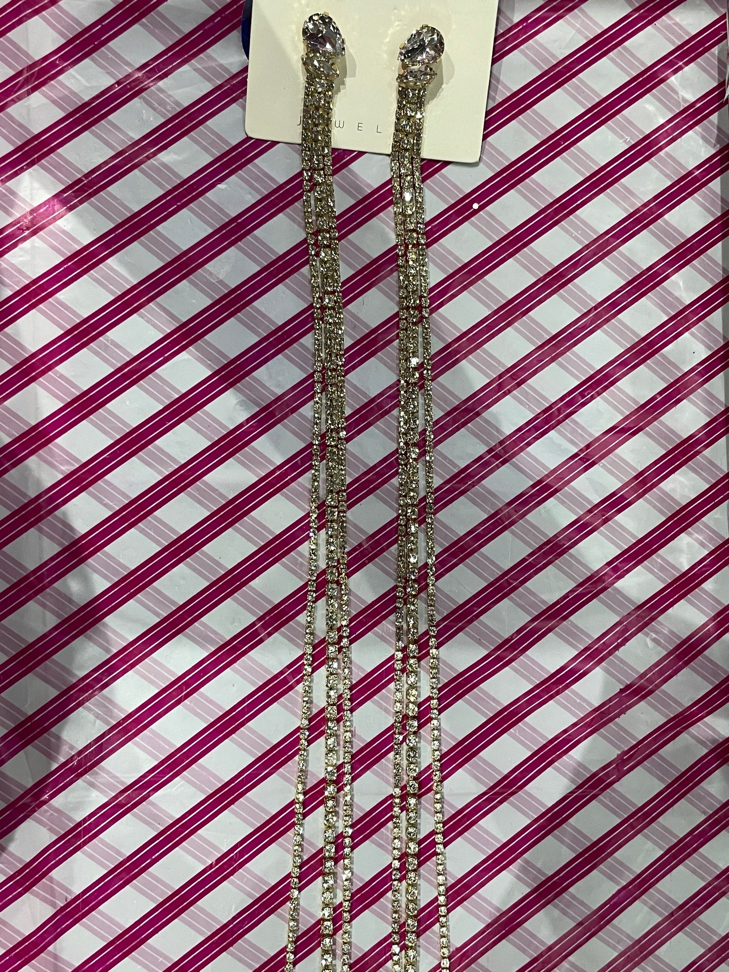 Aretes largos -Bling Bling