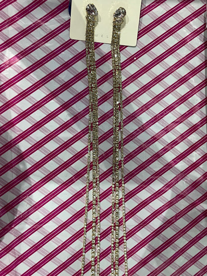 Aretes largos -Bling Bling