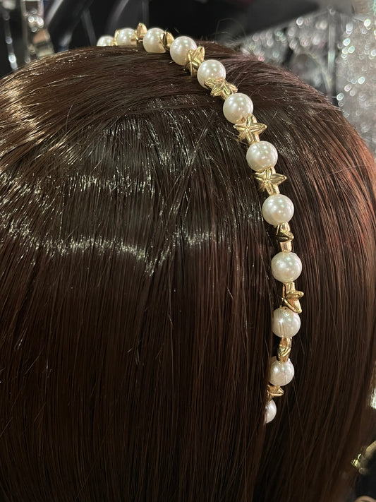 Diadema de perlas pequeñas - Bling Bling