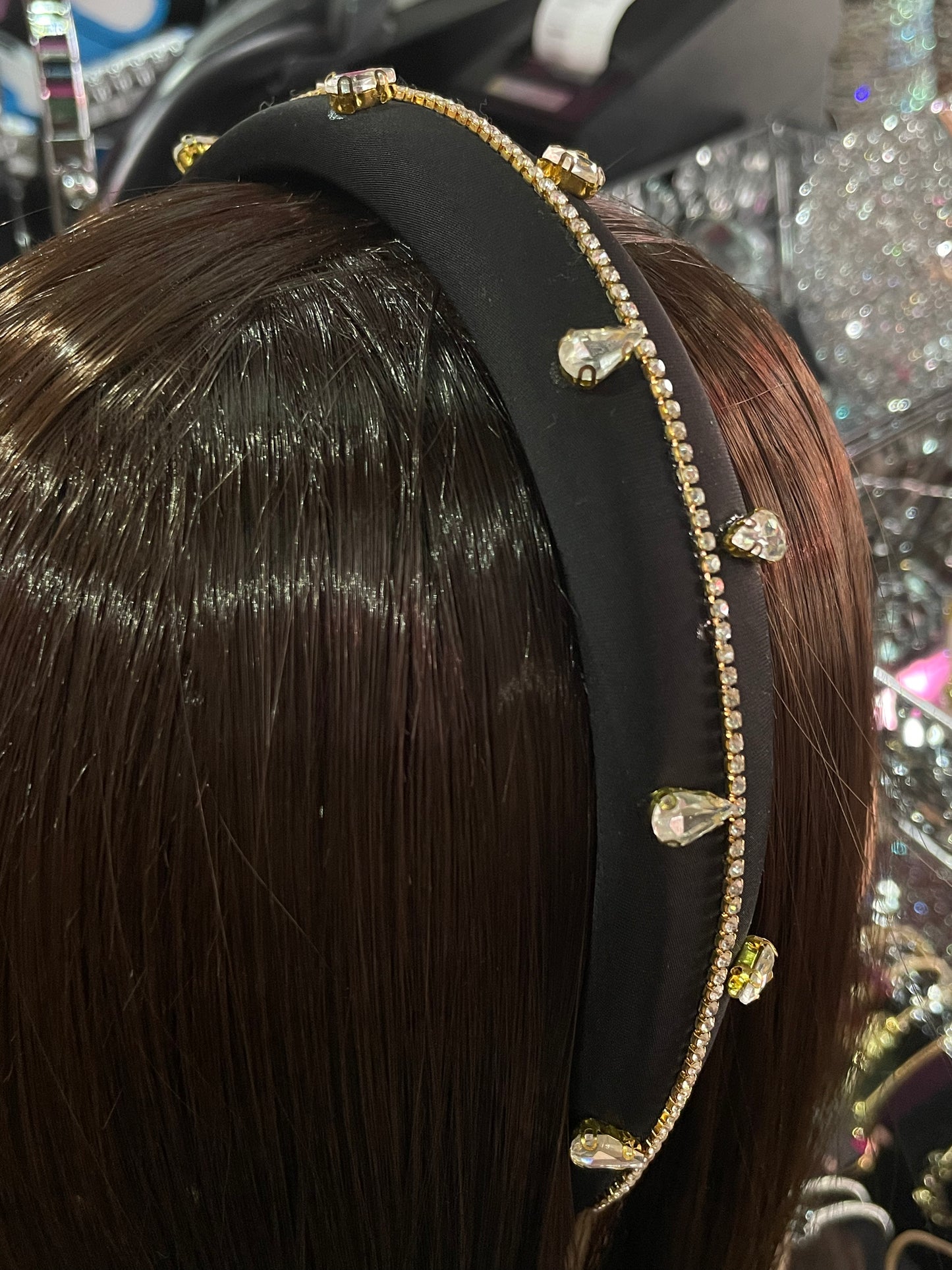 Diadema de tela decorada - Bling Bling