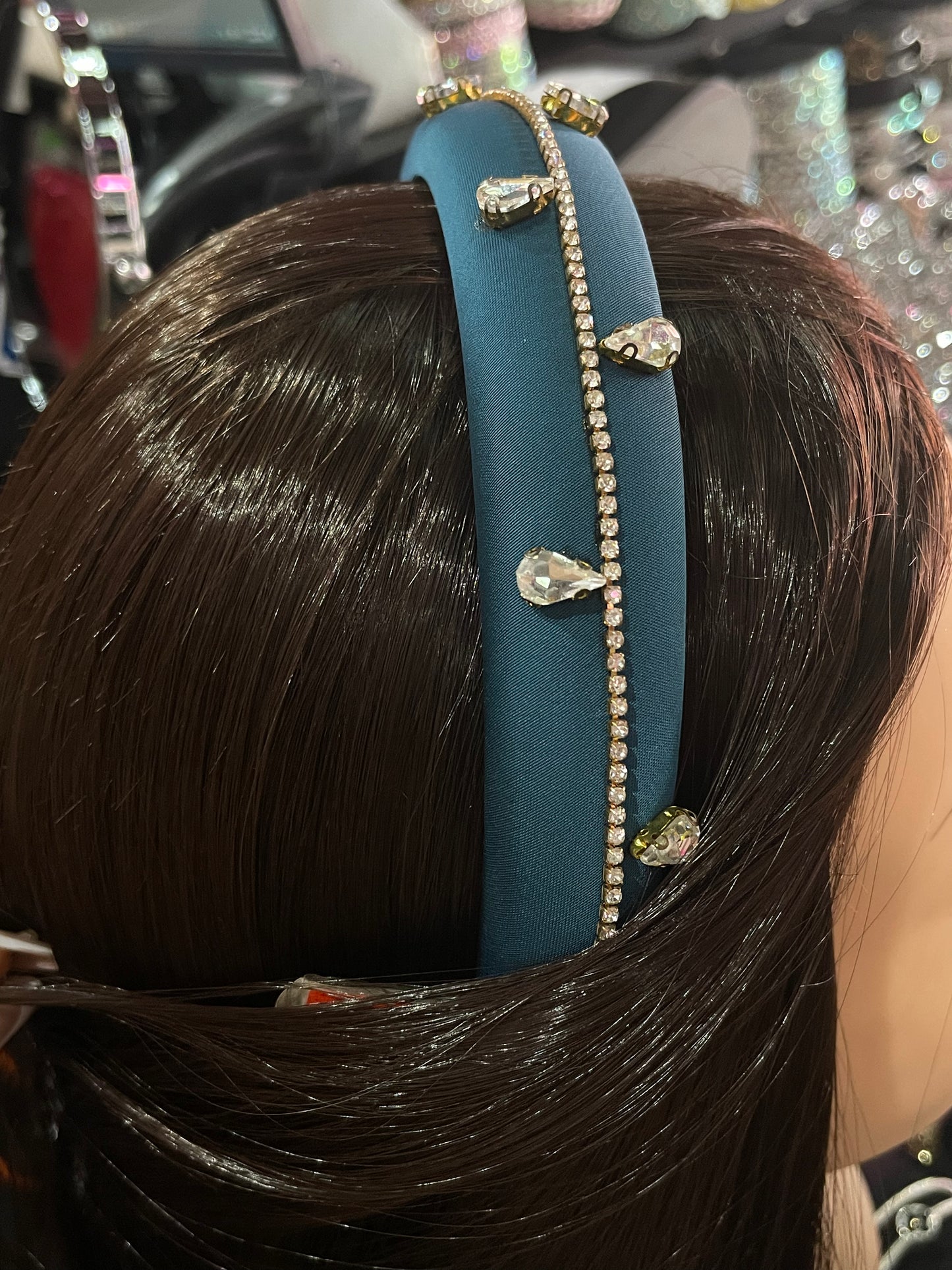 Diadema de tela decorada - Bling Bling